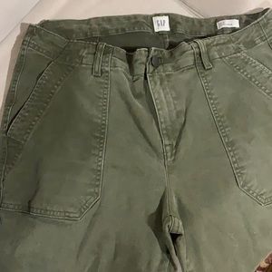 Gap skinny ankle olive green pants 14